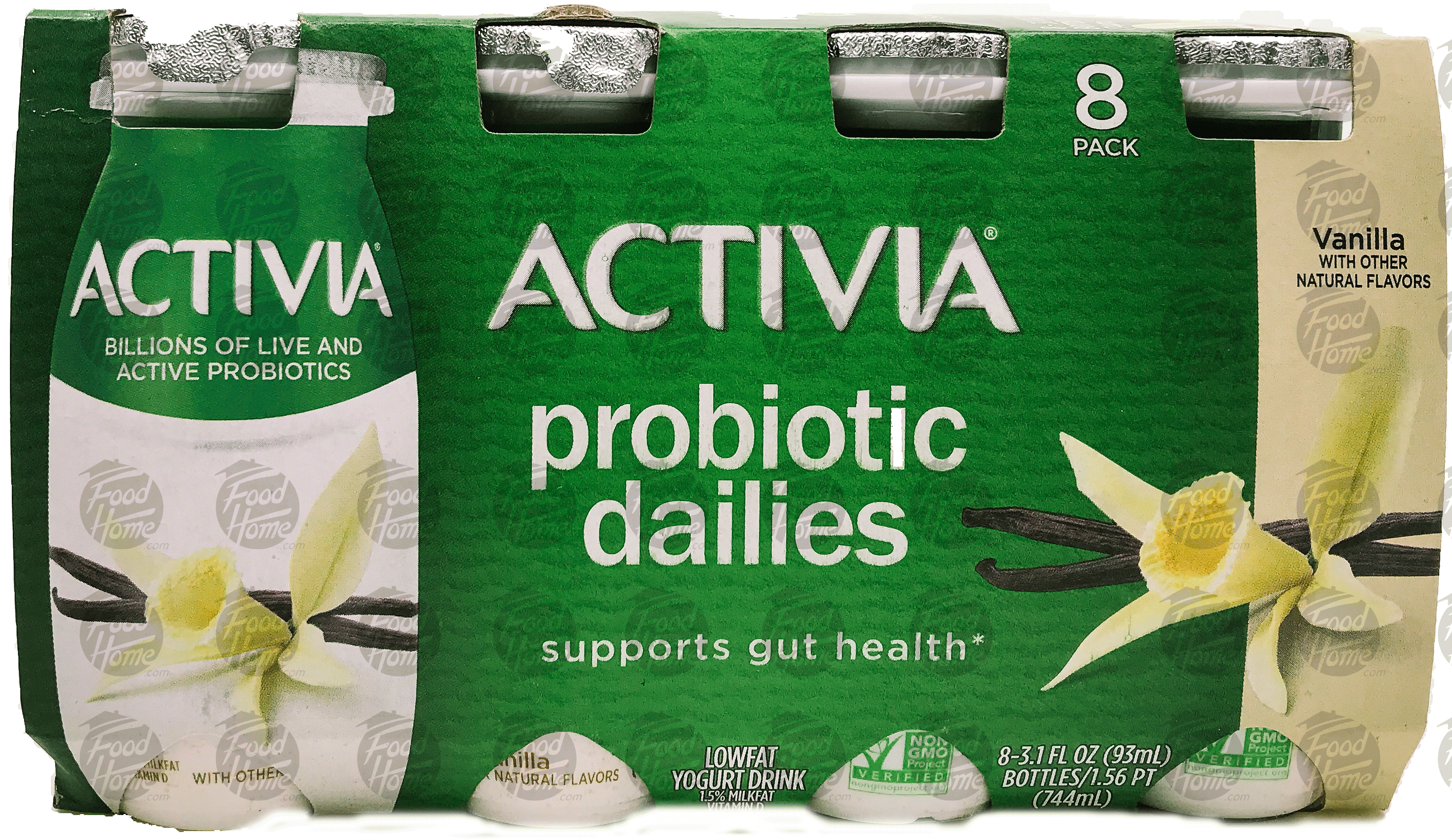 Activia Probiotic Dailies vanilla yogurt drinks, 8 pk., plastic bottles Full-Size Picture